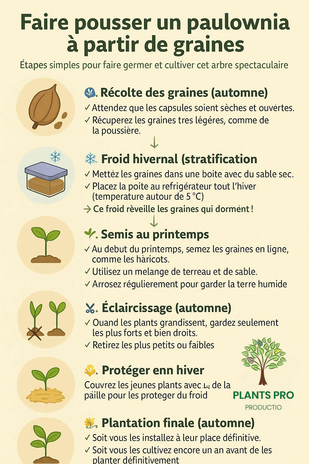 faire pousser graines de paulownia